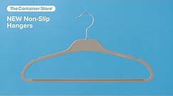 The Container Store: Non-Slip Rubberized Hangers