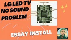 Lg led tv no sound problem | Led tv me audio board kaise lagaye |#repair