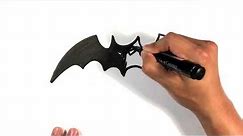 How to Draw a Bat - The Easy Way - Halloween Drawings