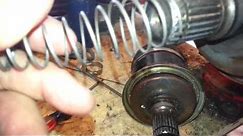 How to make a retaining clip for a cv axle