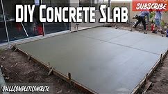 How to Pour a Concrete backyard Patio Slab [Beginner Guide]
