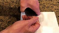 Cleaning Lint From iPhone lightning Port