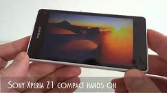 Sony Xperia Z1 compact hands on