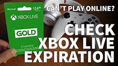 How to Check Xbox Live Gold Expiration Date – Renew Xbox Live Gold Subscription Can’t Play Online