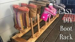 STUPID EASY DIY Boot Shoe Rack | How To Build a Boot or Shoe Drying Rack!!