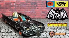 Vintage Corgi 1966 Batman Batmobile Toy Car Restoration
