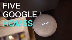 How Do A House FULL of Google Homes Interact? My Experiences