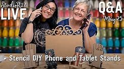 Stencil a DIY Phone or Tablet Stand | Easy Smartphone Holder Ideas | Stand for Video Recording