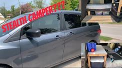 My Mazda 5 converted into a Stealth Camper