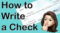 How to WRITE A CHECK | The Right Way to Write Dollars & Cents