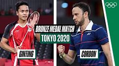 Full men's singles badminton bronze medal match | Cordon vs Ginting | Tokyo 2020