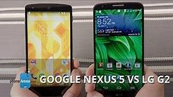 Google Nexus 5 vs LG G2