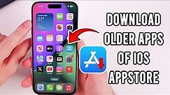 How to Downgrade Apps on iPhone Without Jailbreak | Downgrade iOS Apps
