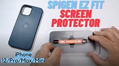 iPhone 12 Screen Protector - Spigen EZ Fit Tempered Glass Review and Installation