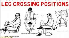 Leg Crossing Positions in Body Language | Leg Gestures | (Animated)