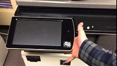 Sharp Printer tilting touch screen