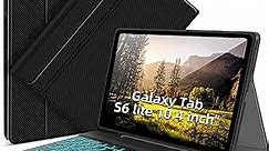 Backlit Keyboard Case for Samsung Galaxy Tab S6 Lite 10.4 inch, Case with Keyboard for Galaxy S6 Lite SM-P610/P613/P615/P619, Detachable Wireless Tablet Keyboard Protect Cover (Black)