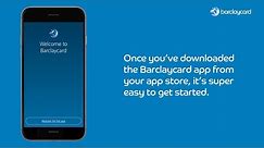 How to register for the Barclaycard app on an iOS device