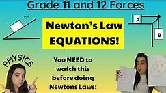 Newton's Laws grade 11 and 12: Watch this before doing calculations!