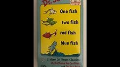 Dr. Seuss Beginner Book Video: One Fish Two Fish Red Fish Blue Fish (Goldstar Video Print)