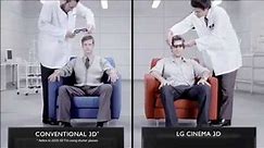 LG Cinema 3D TV Glasses Weight Test - Screen Test #1