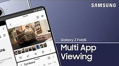 Increase productivity with Samsung Z Fold Multi App Viewing | Samsung US