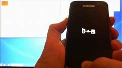 How to get a Samsung Galaxy S phone out of black screen of death.