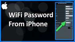 How To Find WiFi Password From iPhone