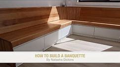 HOW TO DIY Build A Banquette with Fluted Timber Detail