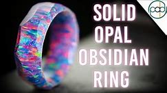 Making a Solid Bello Opal Ring with an Obsidian Finish