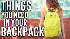 10 BACKPACK ESSENTIALS! Things You NEED In Your Backpack for School! // Jill Cimorelli