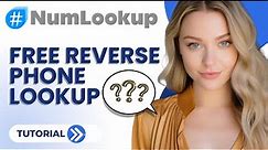 Reverse Phone Lookup - Lookup ANY phone for FREE using NumLookup