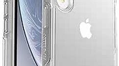 OtterBox iPhone XR Symmetry Series Case - CLEAR, ultra-sleek, wireless charging compatible, raised edges protect camera & screen