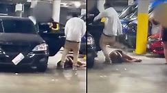 VIDEO: Woman violently beaten by multiple men in Hollywood parking garage