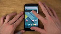 Nexus 5 Android 5.0 Lollipop AOSP LRX21M - Review (4K)