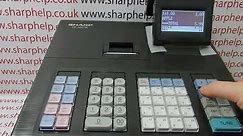 How To Set Up And Use Training Mode On The Sharp XE A207 / XE-A207B / XE-A207W Cash Register