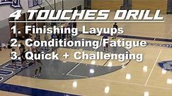 Make Your Players GREAT Finishers With This "4 Touches" Basketball Drill !