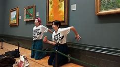 Manifestantes arrojan sopa de tomate a la obra ‘Girasoles’ de Van Gogh en galería de Londres