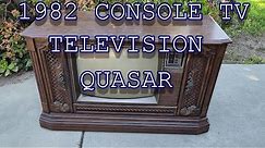 1982 Quasar Console CRT Color Television With CRTs