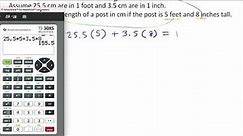 Converting Feet and Inches to Centimeter