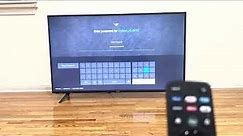 Setting up /Set up process of a Vizio Smart TV(V505-J09)