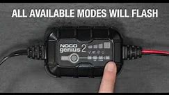 NOCO Genius2 Portable Automatic Battery Charger/Maintainer 6/12 Volt Model# GENIUS2