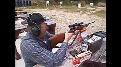 Jerry shooting his Winchester Model 70 rifle