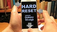 Samsung Galaxy S6 Edge Hard Reset (Factory Reset)