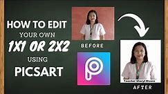 How to Edit 1x1 or 2x2 Picture using PicsArt