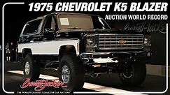 AUCTION WORLD RECORD - 1975 Chevrolet K5 Blazer Custom SUV - BARRETT-JACKSON 2022 LAS VEGAS