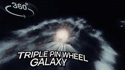 360° VR: Discover the Triple Cardwheel Galaxy [8K]