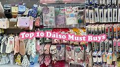 Top 10 Daiso Must Buys | Japanese Dollar Store Affordable Finds