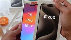 Unboxing iPhone 15 Pro Max And Initial Set Up