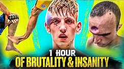1 Hour Of BRUTAL MMA | Knockouts & Crazy Moments